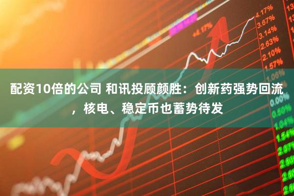 配资10倍的公司 和讯投顾颜胜：创新药强势回流，核电、稳定币也蓄势待发