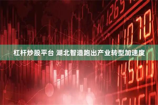 杠杆炒股平台 湖北智造跑出产业转型加速度